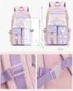 Cute Bunny Backpack Girls Large Capacity Waterproof School Bags